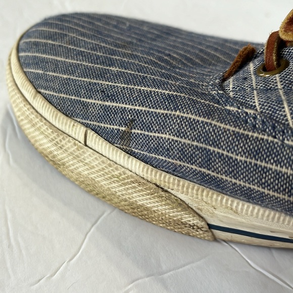 Polo Ralph Lauren Striped Canvas and Suede sneakers Size 10 - Picture 10 of 10